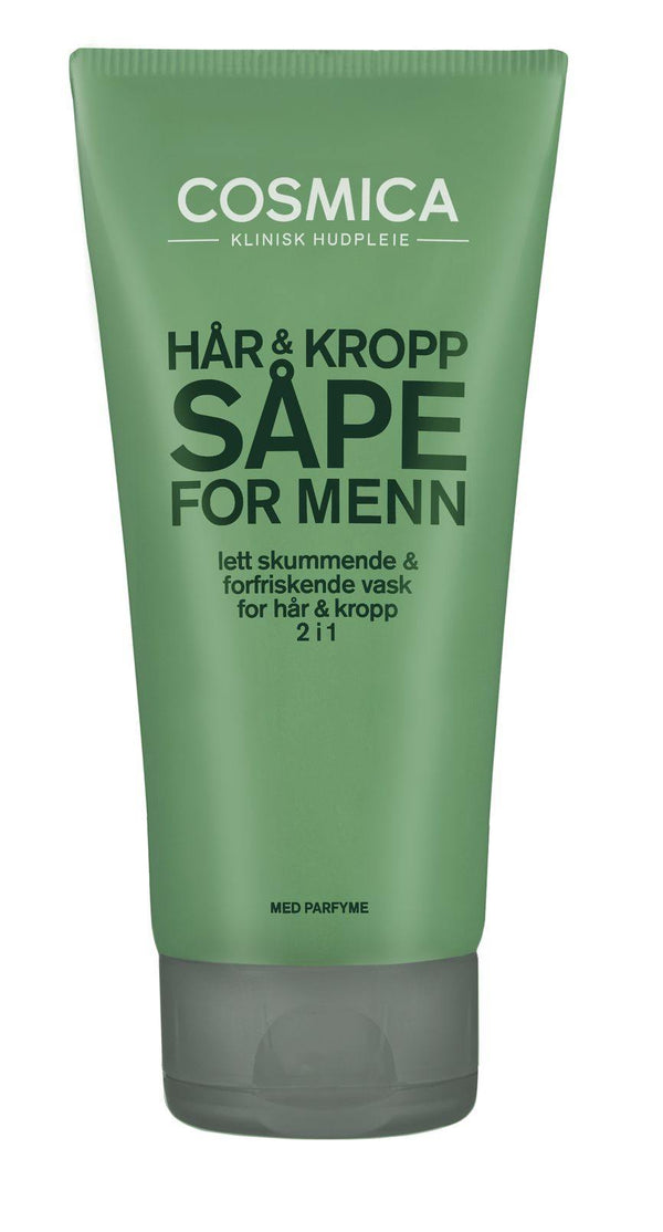 Cosmica Menn Hår & Kropp Såpe 200ml - Mossapotek