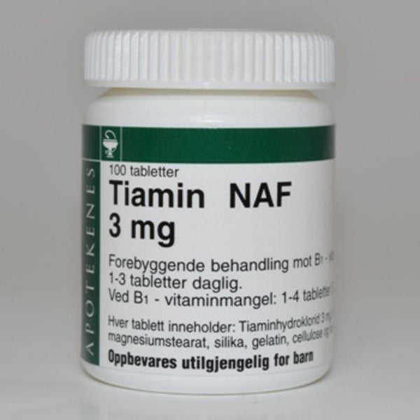 Tiamin NAF tab  3mg - Apoteket Elgen