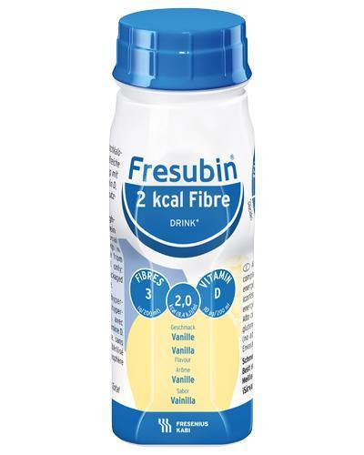 Fresubin 2 kcal Fibre Drink Næringsdrikk Vanilje 4x200ml - Mossapotek