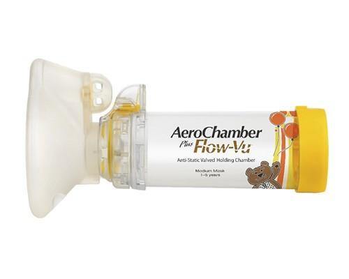 Aerochamber plus flow m/maske 1-5år 1stk - Mossapotek