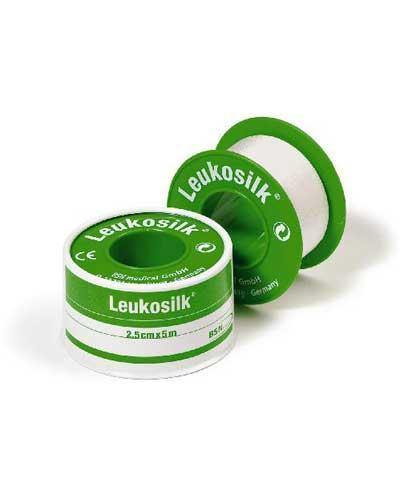 Leukosilk tape1,25cmx5m 1stk - Apoteket Elgen