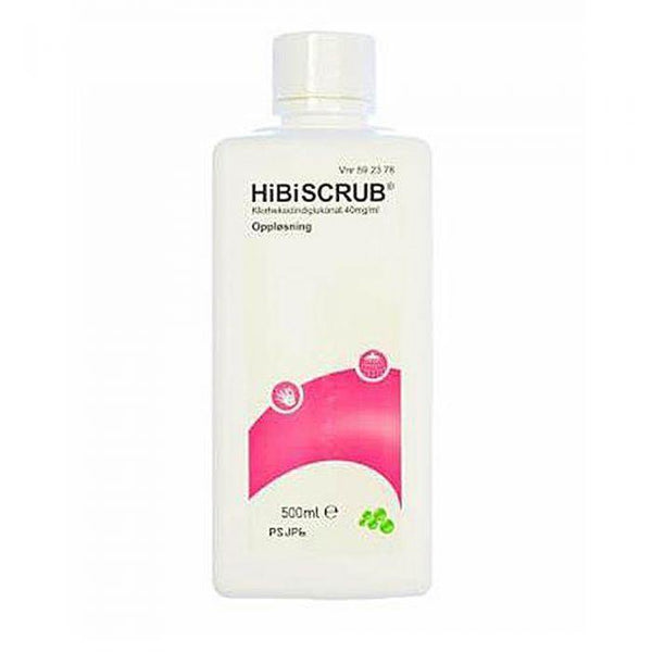 Hibiscrub 40mg/ml oppløsning 500ml - Mossapotek