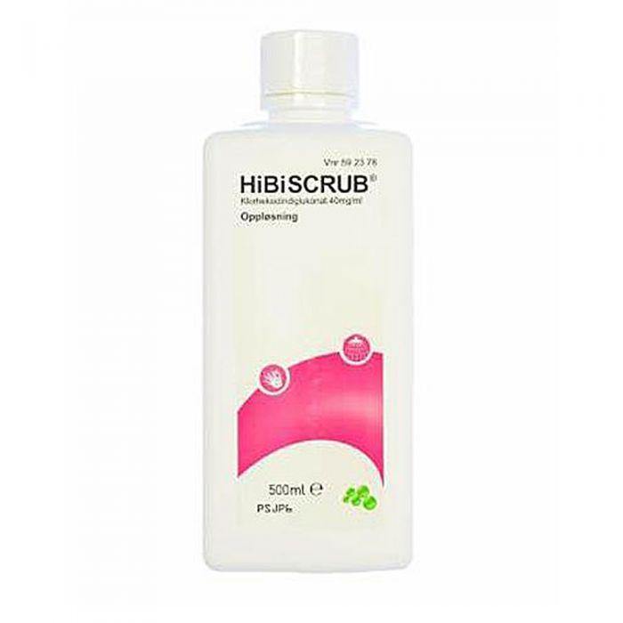 Hibiscrub 40mg/ml oppløsning 500ml - Mossapotek