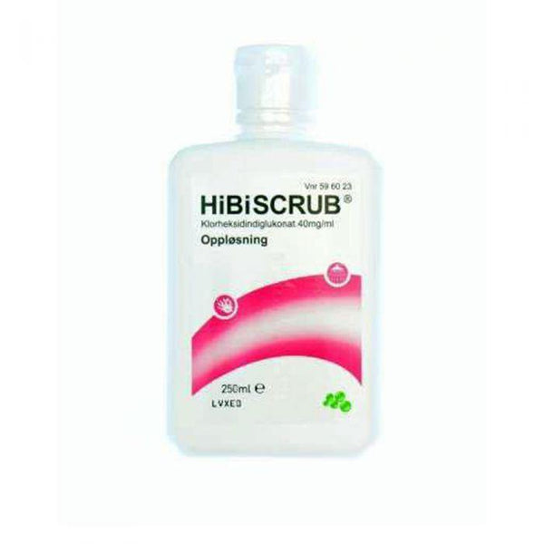 Hibiscrub 40mg/ml oppløsning 250ml - Apoteket Elgen