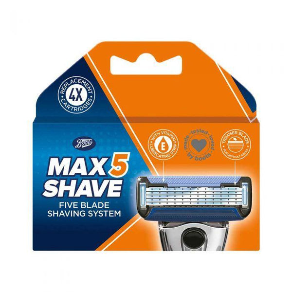 Boots Max Shave 5 blades syst refill 4s - Mossapotek