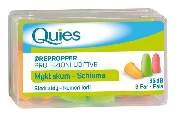 Quies ørepropper mykt skum - Apoteket Elgen