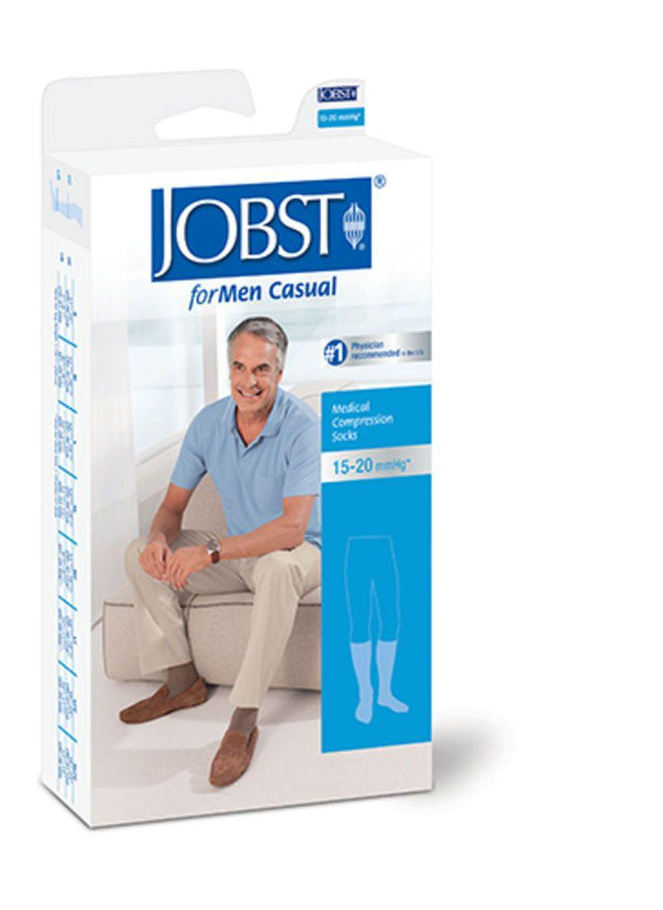 Jobst for Men Casual klasse 1 knestrømpe sort S 1par - Mossapotek
