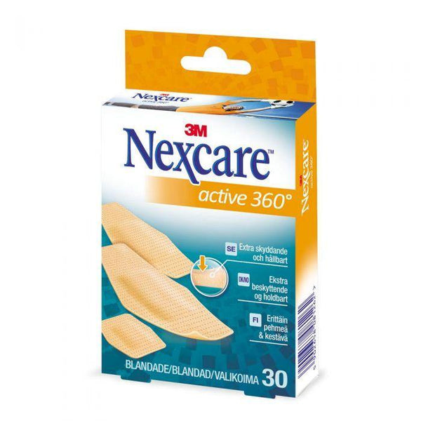 Nexcare flex foam active 360 plaster 30stk - Apoteket Elgen