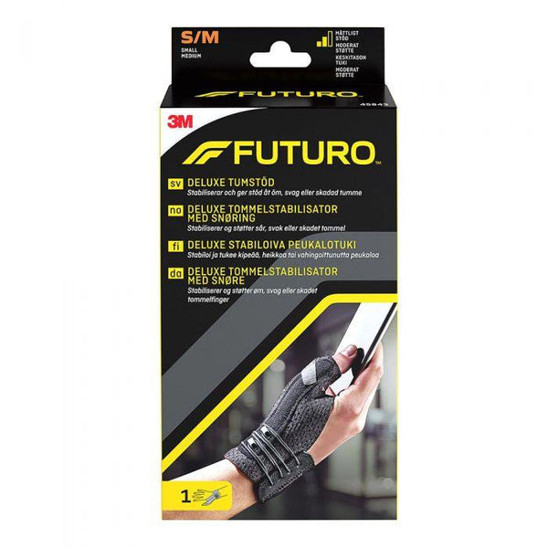 Futuro Deluxe tommelstøtte S/M 1stk - Apoteket Elgen