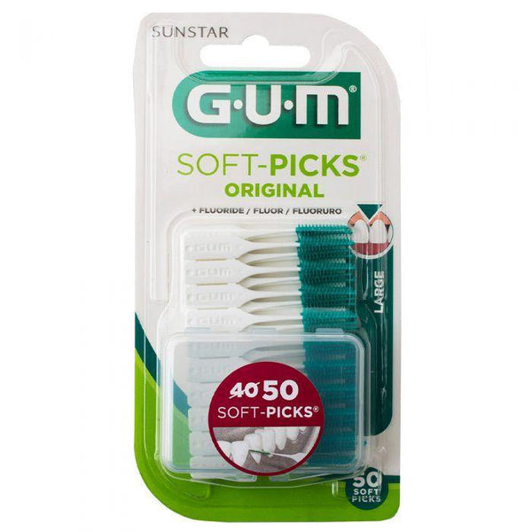 Gum Soft-Picks mellomromsbørste/tannstikker L 50stk - Apoteket Elgen