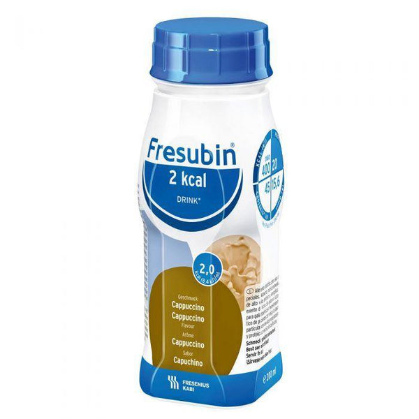 Fresubin 2 kcal Drink Næringsdrikk Cappuccino 4X200 ml - Mossapotek