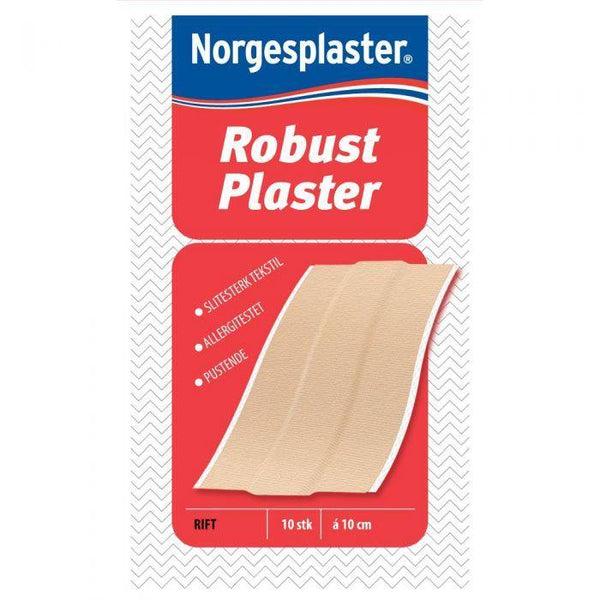 Norgesplaster robust plaster 6x10cm 10stk - Apoteket Elgen