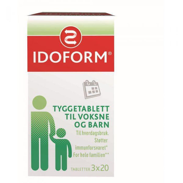 Idoform Tyggetablett melkesyrebakterier 3x20stk - Mossapotek