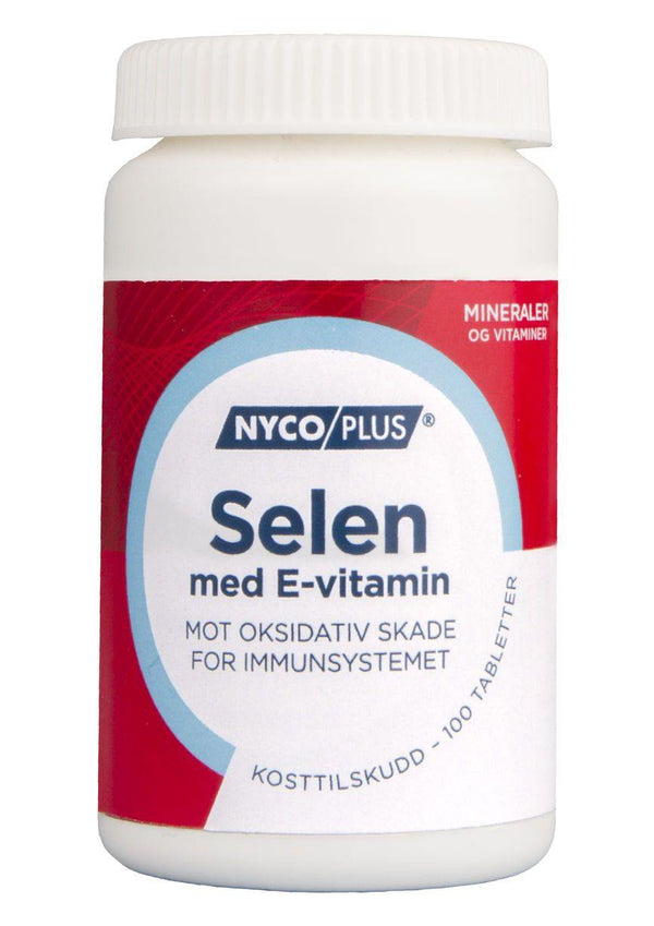 Nycoplus Selen med E-vitamin tabletter 100stk - Apoteket Elgen