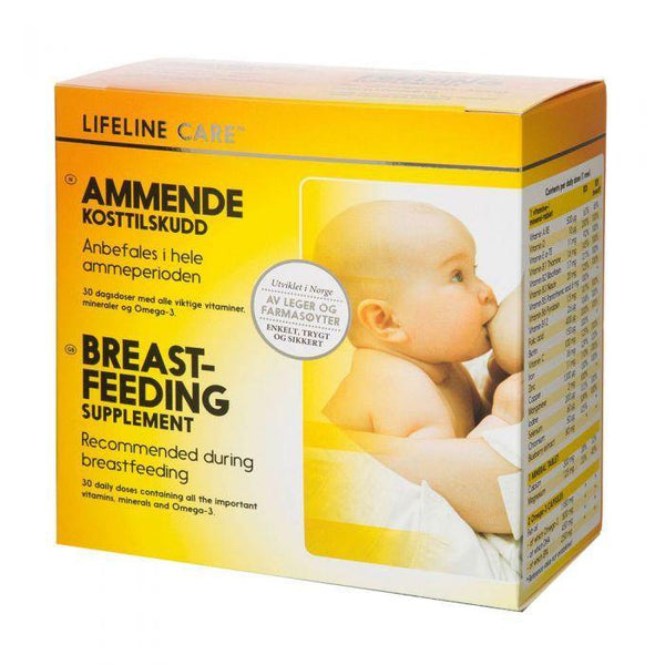 Lifeline Care kosttilskudd for ammende 4x30 tabletter - Apoteket Elgen