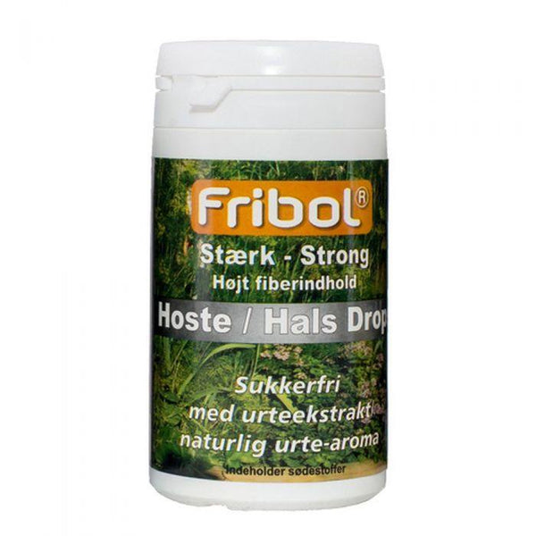 Fribol Hoste/Hals sukkerfrie drops sterk 60g - Apoteket Elgen