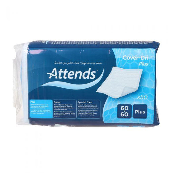 Attends cover dri plus 60x60 50stk - Mossapotek