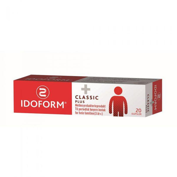 Idoform Classic Plus melkesyrebakterier kapsler 20stk - Mossapotek