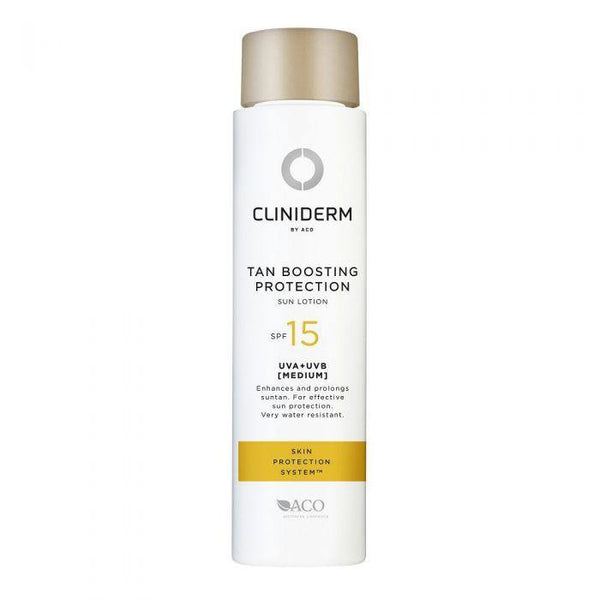 Cliniderm tan-forsterkende sollotion SPF 15 150ml - Apoteket Elgen