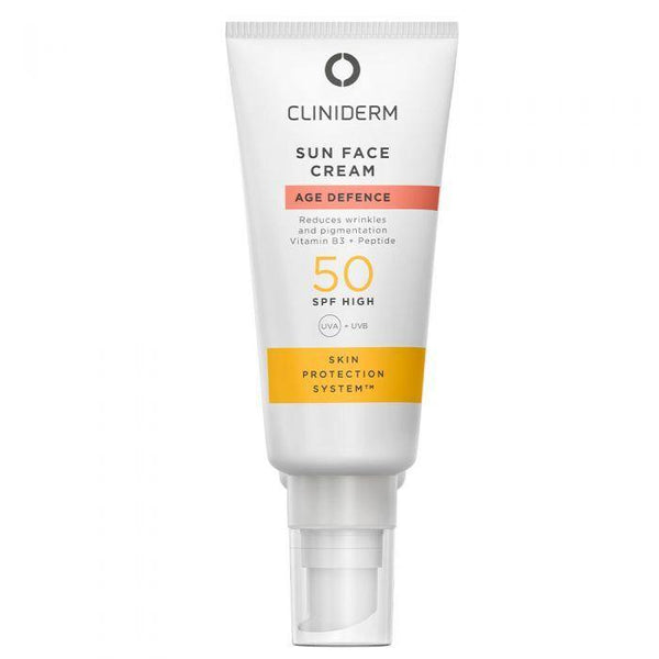 Cliniderm Age Defence Sun Face solkrem SPF50 40ml - Mossapotek