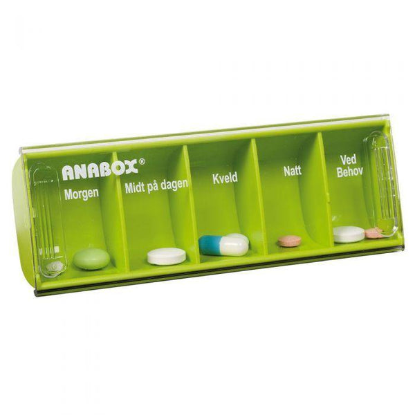 Anabox dagdosett limegrønn 1stk - Mossapotek