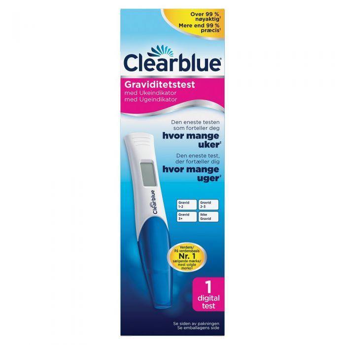 Clearblue digital graviditetstest ukeindikator 1stk - Apoteket Elgen