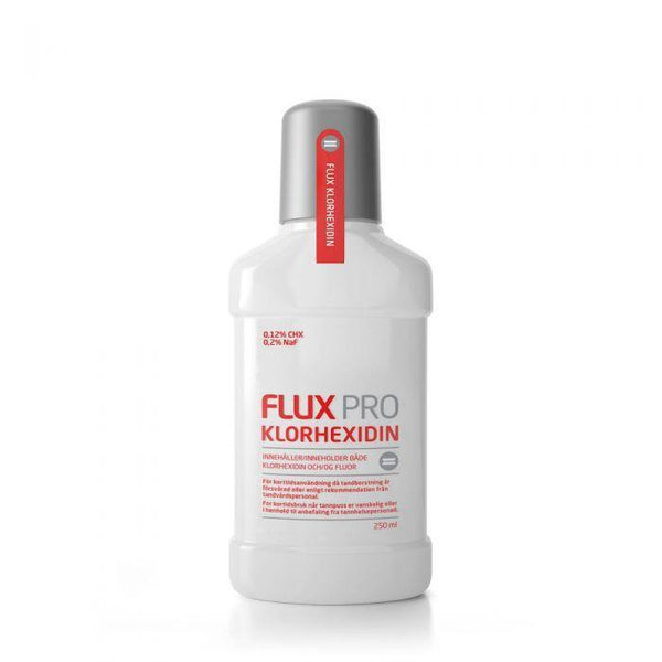 Flux Munnskyll med klorhexidin (0,12%) og fluor (0,2 %NaF) 250ml - Mossapotek