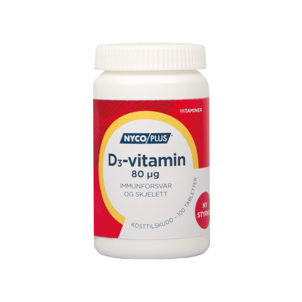 Nycoplus D3-vitamin 80mcg tabletter 100stk - Apoteket Elgen