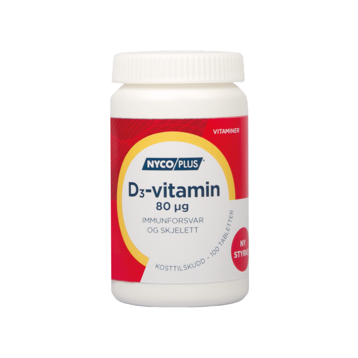 Nycoplus D3-vitamin 80mcg tabletter 100stk - Apoteket Elgen