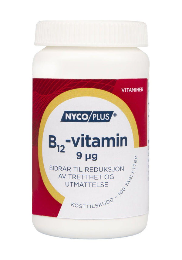 Nycoplus B12-vitamin 9mcg tabletter 100stk - Apoteket Elgen