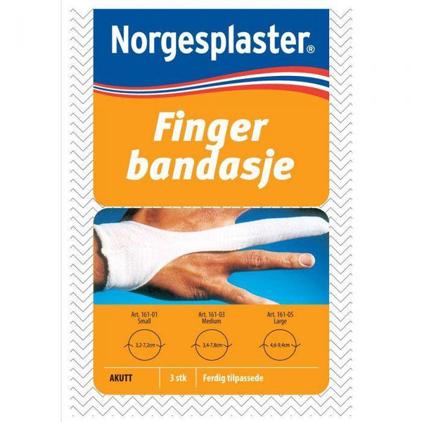 Norgesplaster Fingerbandasje "L" 3stk - Apoteket Elgen