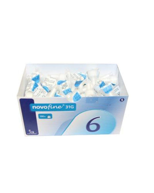 Novofine kanyle 31G 0,25x 6mm 100stk - Apoteket Elgen