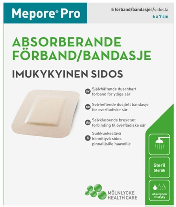 Mepore pro dusjtett banda 6x7 - Apoteket Elgen