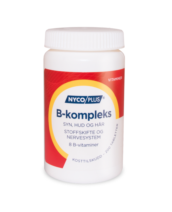 Nycoplus B-kompleks tabletter 200stk - Apoteket Elgen