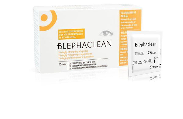 Blephaclean sterile våtservietter 20stk - Mossapotek