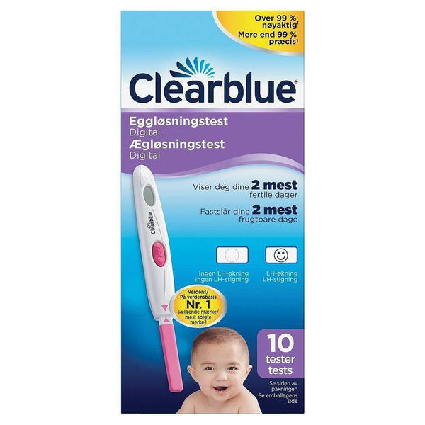 Clearblue eggløsningstest digital 10stk - Apoteket Elgen