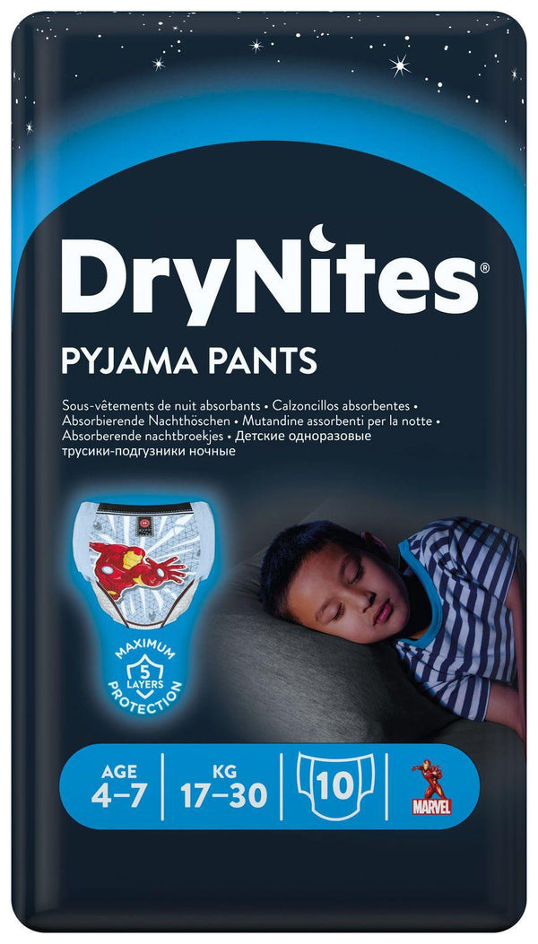 DryNites Bleie gutt 4-7år 10stk - Apoteket Elgen