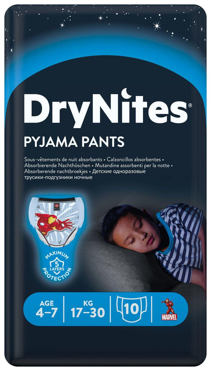 DryNites Bleie gutt 4-7år 10stk - Apoteket Elgen