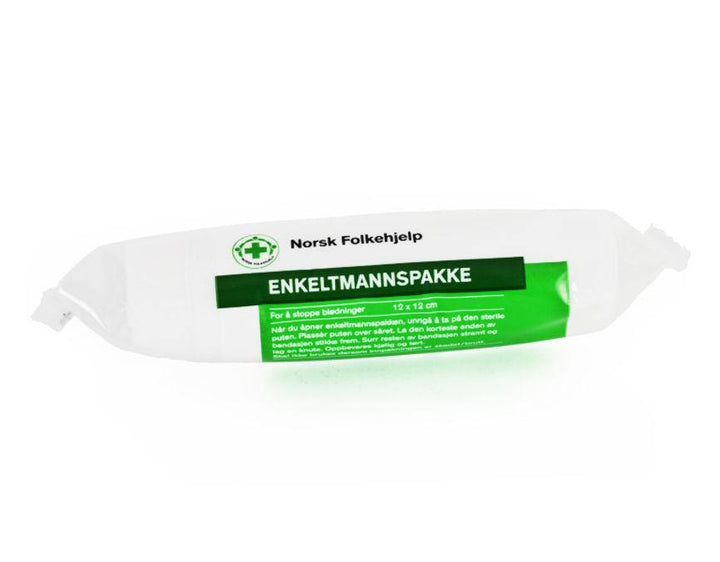 Norsk Folkehjelp enkeltmannspakke 12x12cm 1stk - Apoteket Elgen