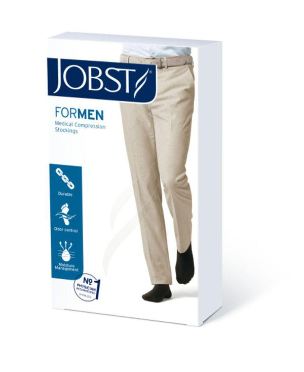 Jobst for Men Casual klasse 1 knestrømpe sort M 1par - Mossapotek