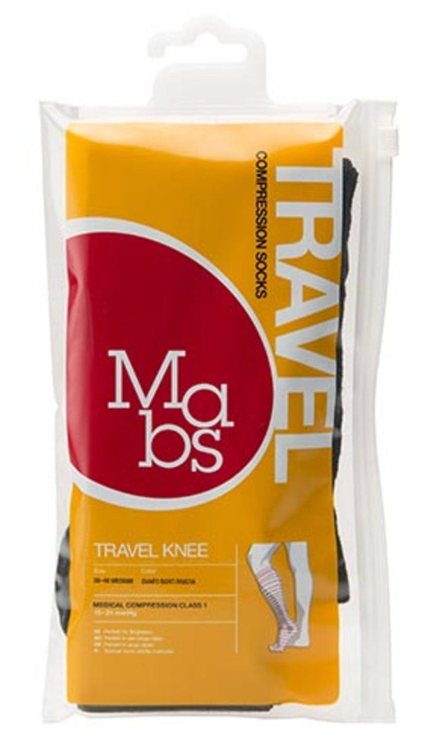 Mabs travel strømpe sort XL - Apoteket Elgen