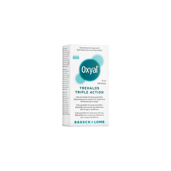 Oxyal Trehalos Triple Action øyedråper 10ml