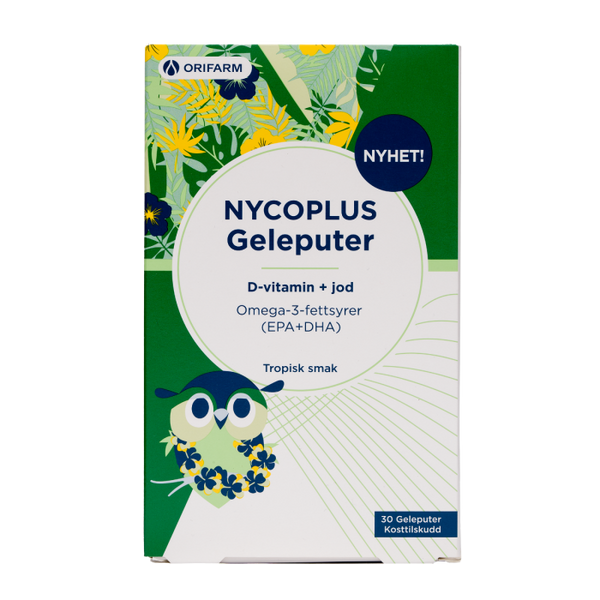 Nycoplus Omega-3 geleputer med jod og d-vitamin