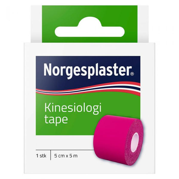 Norgesplaster Kinesiolog Rosa 5Cx5M 1 stk