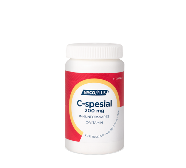 Nycoplus C-spesial 200mg depottabletter 100stk - Apoteket Elgen