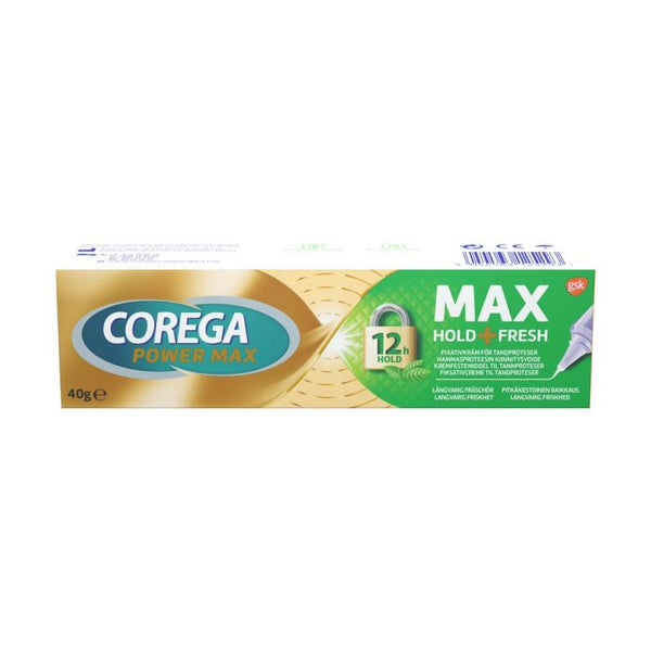 Corega Max Hold + Fresh fiksativcreme 40g