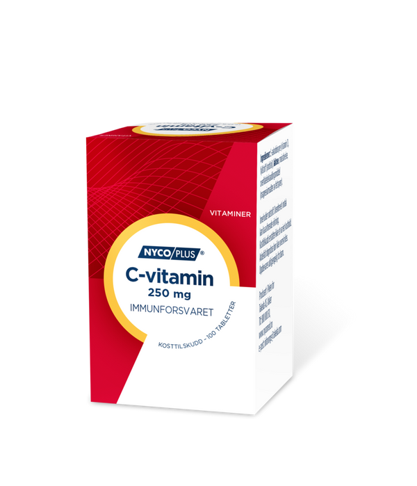 Nycoplus C-vitamin 250 mg tabletter 100stk - Apoteket Elgen