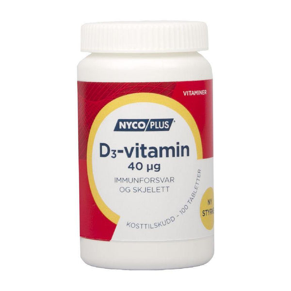 Nycoplus D3-vitamin 40mcg tabletter 100stk - Apoteket Elgen