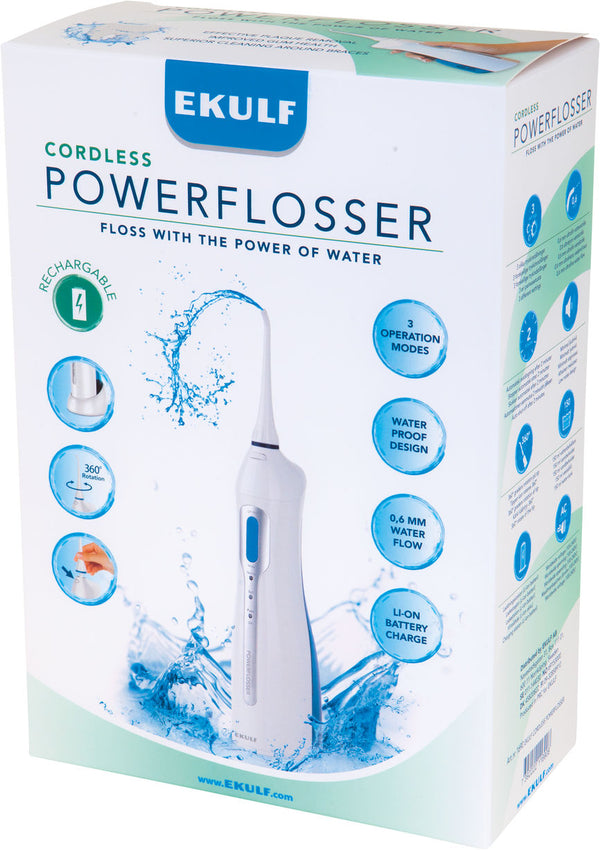 Ekulf powerflosser elektrisk cordless 1stk