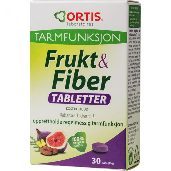 Frukt & Fiber tabletter 30 stk